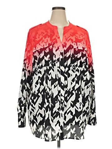 Calvin Klein Long Sleeve Button-Down Shirt (view 1)
