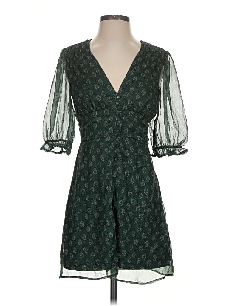 Pre-owned Francesca's Casual Dress In Green