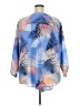 Ruby Rd. 100% Polyester Print Blue 3/4 Sleeve Blouse Size 3X - photo 2