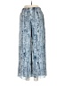 Theory 100% Silk Print Blue Silk Pants Size S - photo 2