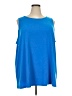 Susan Graver Blue Sleeveless Blouse Size 3X - photo 1