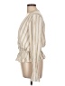 Hem & Thread 100% Rayon Ivory Long Sleeve Blouse Size L - photo 5