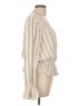 Hem & Thread 100% Rayon Ivory Long Sleeve Blouse Size L - photo 4