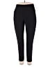 I Believe Solid Black Active Pants Size 2X - photo 1
