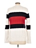 Tommy Hilfiger 100% Cotton Color Block Ivory Blue Pullover Sweater Size L (estimated) - photo 2