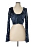TOBI Blue Long Sleeve Top Size L - photo 1