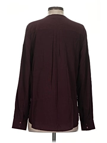 Vince. Long Sleeve Silk Top (view 2)