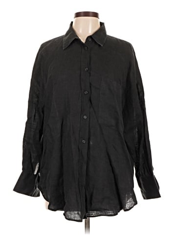 Zara Long Sleeve Button-Down Shirt (view 1)