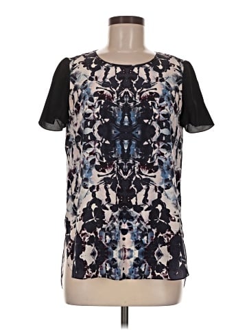 Rebecca Taylor Short Sleeve Silk Top (view 1)