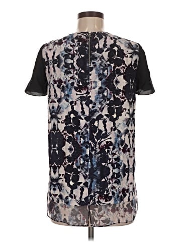 Rebecca Taylor Short Sleeve Silk Top (view 2)