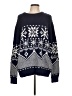 Lands' End Print Blue Pullover Sweater Size L - photo 1