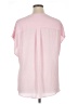 Torrid 100% Polyester Pink Short Sleeve Blouse Size 1X Plus (1) - photo 2