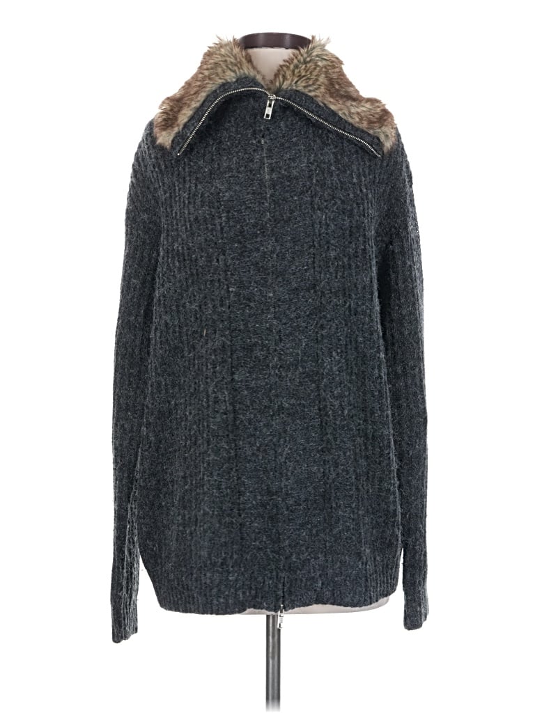 Pre-owned Minkpink Pullover Sweater In Gray