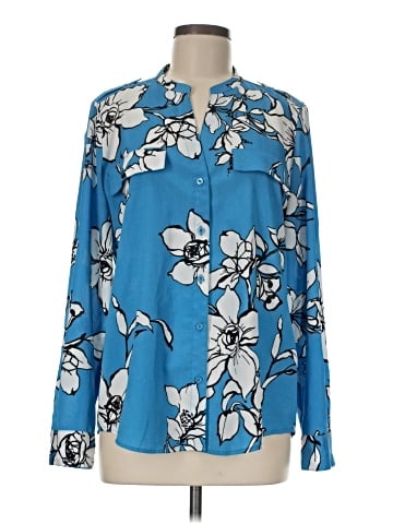 Calvin Klein Long Sleeve Blouse (view 1)