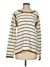 Alya Stripes Ivory Pullover Sweater Size S - photo 1