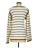 Alya Stripes Ivory Pullover Sweater Size S - photo 2