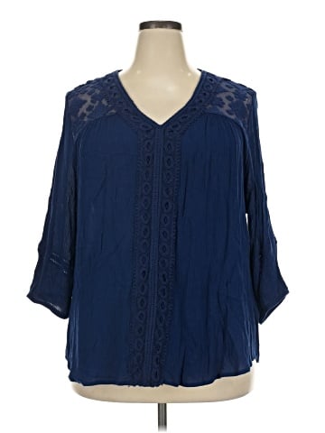 New Directions 3/4 Sleeve Blouse (view 1)