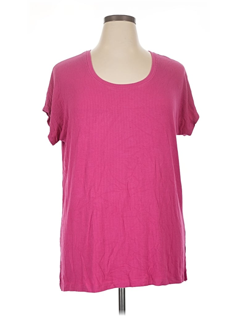 Pre-owned Felina Short Sleeve T-shirt In Pink