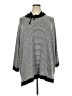 Catherines Stripes Gray Poncho Size 2X - photo 1