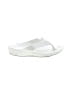 Aetrex White Flip Flops Size 7 - photo 1