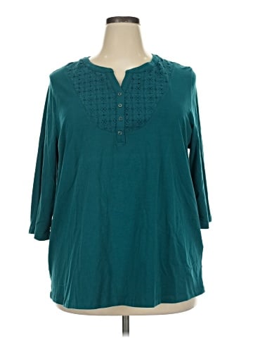 Catherines Long Sleeve Henley (view 1)