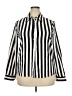 Unbranded 100% Polyester Stripes Black Long Sleeve Blouse Size XXL - photo 1