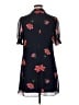 DKNY 100% Polyester Floral Black Casual Dress Size 14 - photo 2