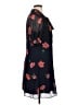 DKNY 100% Polyester Floral Black Casual Dress Size 14 - photo 4