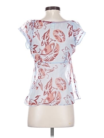 Odille Short Sleeve Silk Top (view 2)