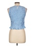 Unbranded Blue Sleeveless Blouse Size L - photo 2