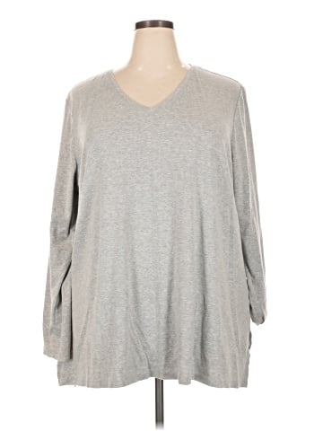 Lane Bryant 3/4 Sleeve T-Shirt (view 1)