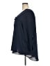 Cato 100% Polyester Blue Long Sleeve Blouse Size 28W - photo 5