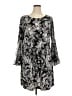 MSK 100% Polyester Paisley Black Casual Dress Size 1X - photo 1