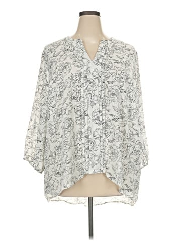 41Hawthorn 3/4 Sleeve Blouse (view 1)