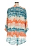 Cato 100% Polyester Tie-dye Orange 3/4 Sleeve Blouse Size 26 - 28 - photo 2
