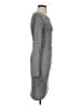 Leith Solid Gray Casual Dress Size S - photo 4