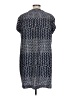 Gap 100% Polyester Chevron-herringbone Blue Casual Dress Size L - photo 2
