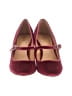 J.Crew Color Block Burgundy Heels Size 6 1/2 - photo 2
