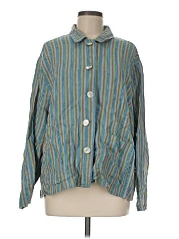 Flax Long Sleeve Button-Down Shirt (view 1)