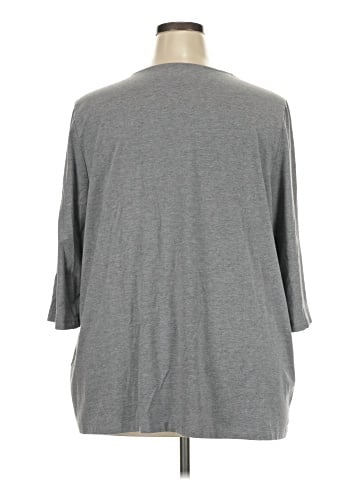 SUPREMA Essentials by Catherines 3/4 Sleeve T-Shirt (view 2)