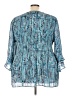 Catherines 100% Polyester Teal 3/4 Sleeve Blouse Size 5X - photo 2