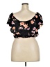 Torrid Black Short Sleeve Top Size 2X Plus (2) - photo 2