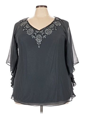 Adrianna Papell 3/4 Sleeve Blouse (view 1)