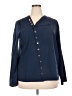 Unbranded Blue Long Sleeve Blouse Size XXL - photo 1