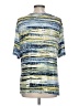 N Touch Blue Short Sleeve Blouse Size L - photo 2