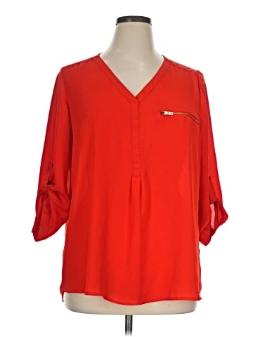 Roz & Ali 3/4 Sleeve Blouse (view 1)