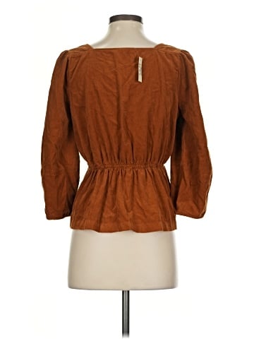 Madewell Corduroy Button-Front Peplum Top (view 2)