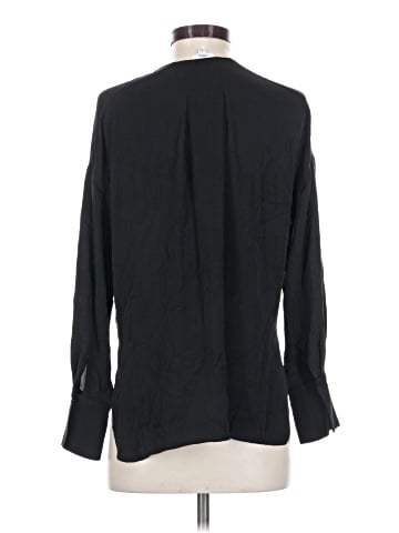 Vince. Long Sleeve Silk Top (view 2)