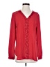 Valerie Stevens 100% Polyester Red Long Sleeve Blouse Size S - photo 1