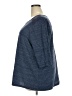 Catherines Marled Blue Short Sleeve Henley Size 2X Petite - photo 5